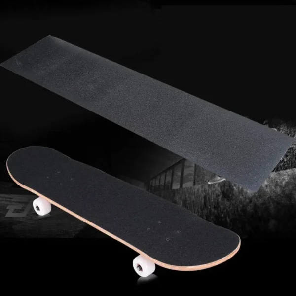 11" x 34.6" Black Skateboard Grip Tape Sheet Scooter Grip Tape Sandpaper for Rollerboard Stairs Pedal Wheelchair Steps 88x28cm