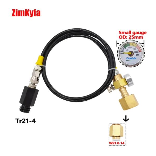 Soda Water Stream Homebrew External High Pressure Hose to CO2 Carbon Dioxide Tank,For Sodastrem Machine to W21.8-14 CGA320 Tank