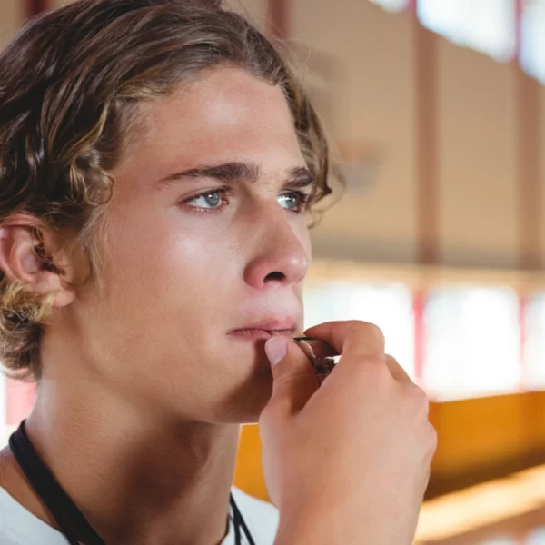 S30a4f5c15a82424d8658870a90a3f990c.webp Survival Whistle with Rope Extra Loud Sports Whistle Portable Loud Crisp Sound Whistle for Soccer Football Basketball Training