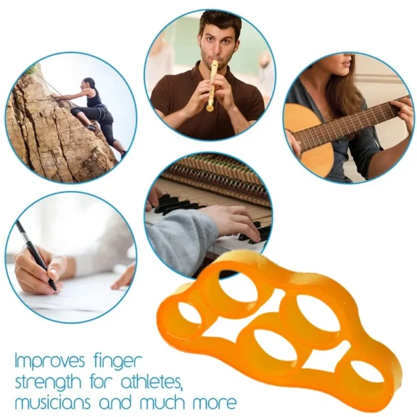 Silicone Finger Gripper Gym Hand Grip Resistance Band Wrist Stretcher Elastic Five Finger Expander Strength Trainer Exercise