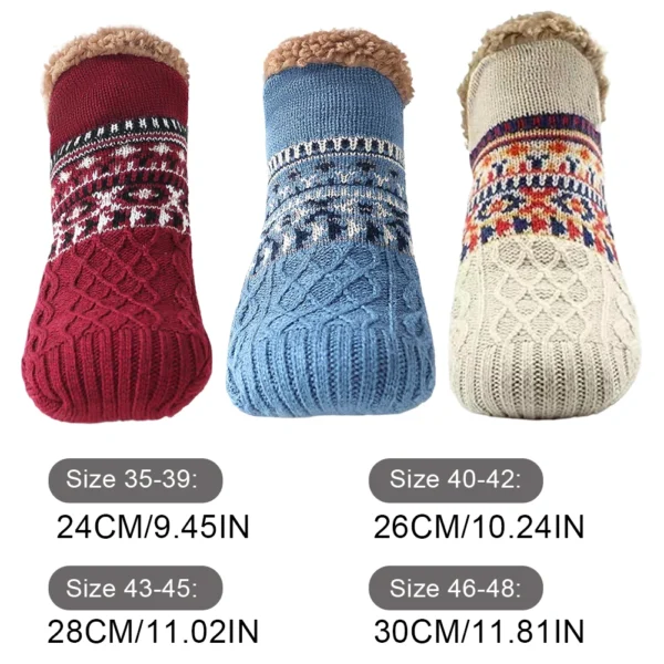 S3414977952654c0da854cfe54b63dc5bR.webp Men Women Winter Indoor Home Slippers Socks Non Slip Bedroom Sleeping Sock Thickened Thermal Slipper Socks Soft for Christmas