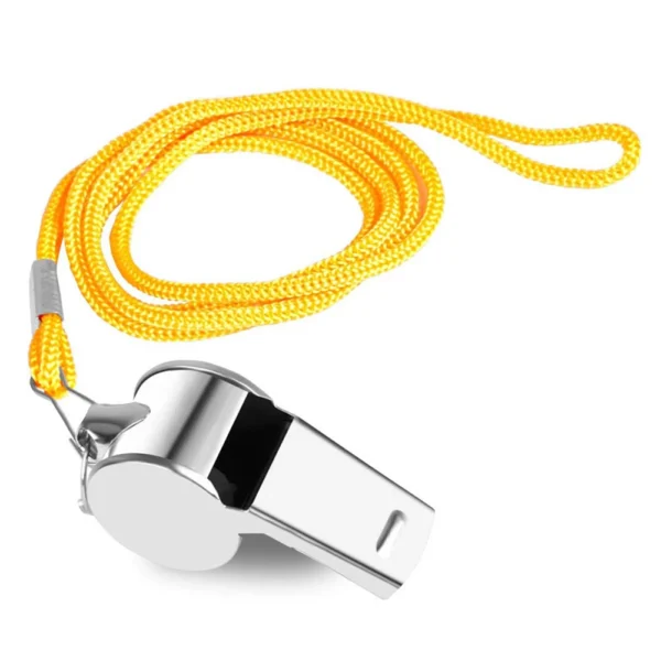 S352c309f1a08400a9c7a068b5c95b35fB.webp Survival Whistle with Rope Extra Loud Sports Whistle Portable Loud Crisp Sound Whistle for Soccer Football Basketball Training