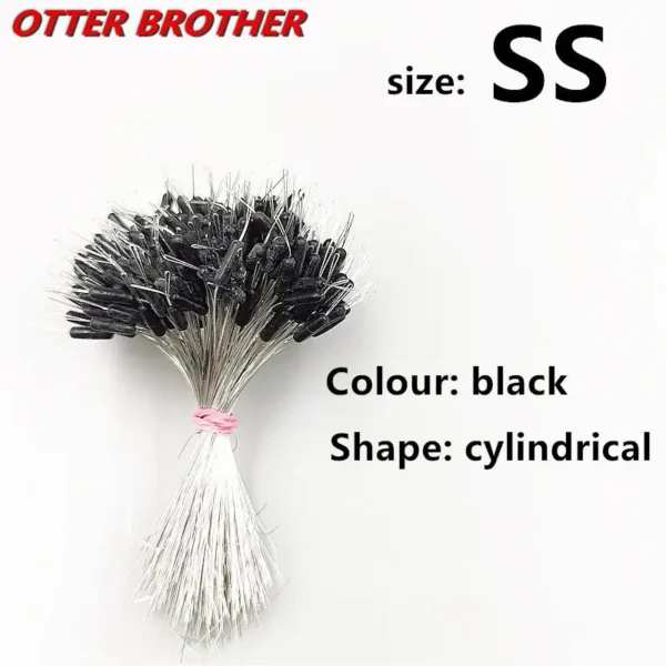 S398b3b8f8d844988af016f1d5c9cfb93Y.webp 300pcs/set Fishing Transparent Rubber Stopper Float Bobber Stopper olive Cylindrical Space Bean Float Fish Line Accessories