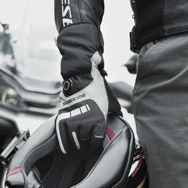S3a5e5b3e37b242b28eee03adf6728ac1t.webp ROCKBROS Heated Skiing Gloves Men Women Winter Motocycle Screen Touch Waterproof Rechargeable 4000mAh Battery Heated Gloves