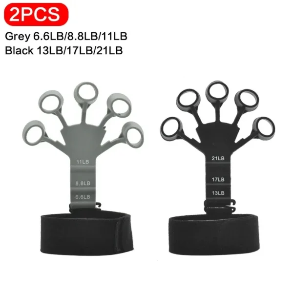 Silicone Finger Gripper Gym Hand Grip Resistance Band Wrist Stretcher Elastic Five Finger Expander Strength Trainer Exercise