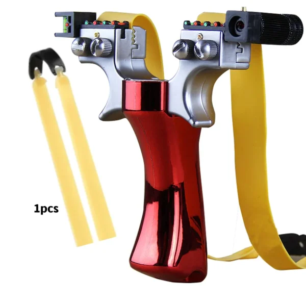 Laser aimed slingshot fishing fast pressure slingshot hunting fishing gun catapult outdoor camping