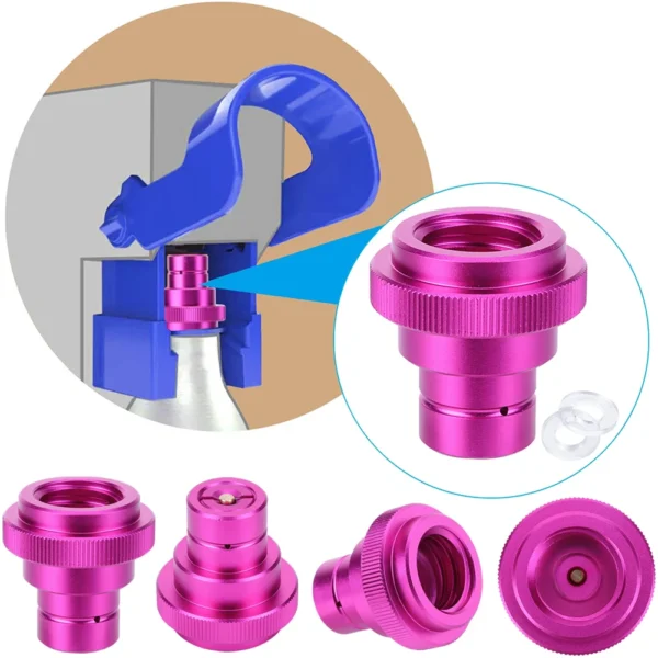CO2 Adapter Convertor for Sodastream Blue 60L Tr21-4 Cylinder to Quick Connect Soda Machine CO2 Cylinder Water Bubbler DUO Terra