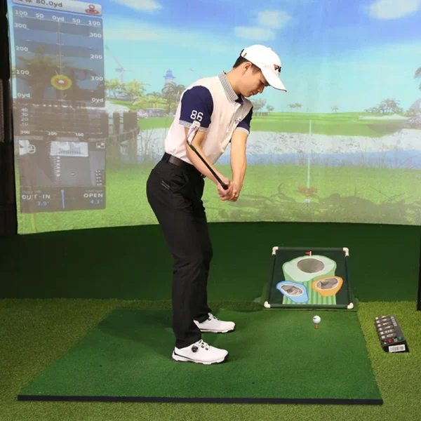 PGM 1/1.25/1.5m Golf Lawn Mats DJD002,Indoor Outdoor Golf Swing Trainer,Artificial Putting Green Golf Clubs Practice Cushion