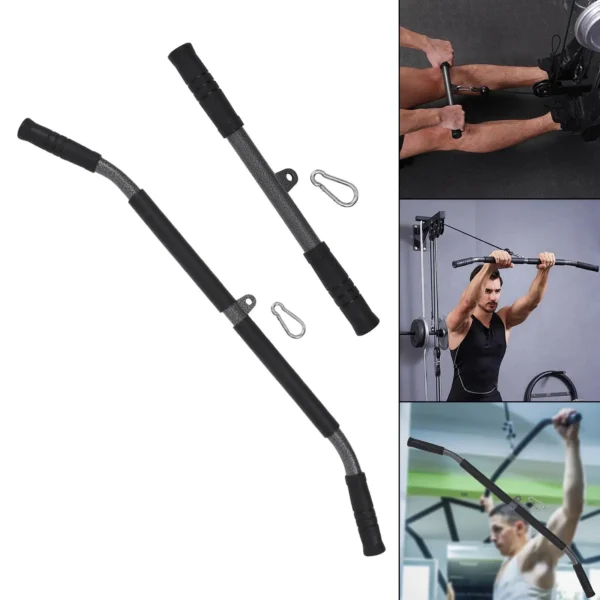 LAT Pull Down Bar Cable Machine Attachment Fitness Straight Bar with Handle for