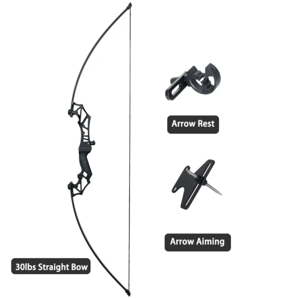 Hunting Bow Take-down Bow for Shooting Archery Recurve Bow with Aiming Point Outdoor Sports Shooting 20/30/40/50lbs