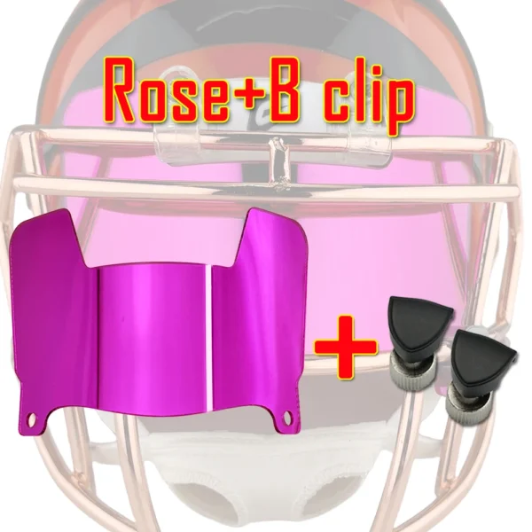 Display Mini Size Football Visor with Clip Unable to wear Mini Football Helmet Visor Insert for Collectors and Builders