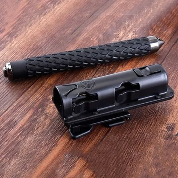 S4bbf0dcb80d2459db6f2d97f74284e8dG.webp 360 Degree Rotation Retractable Baton Case Holster Universal Extensible Baton Holder Self Defense EDC Outdoor Survial Tool