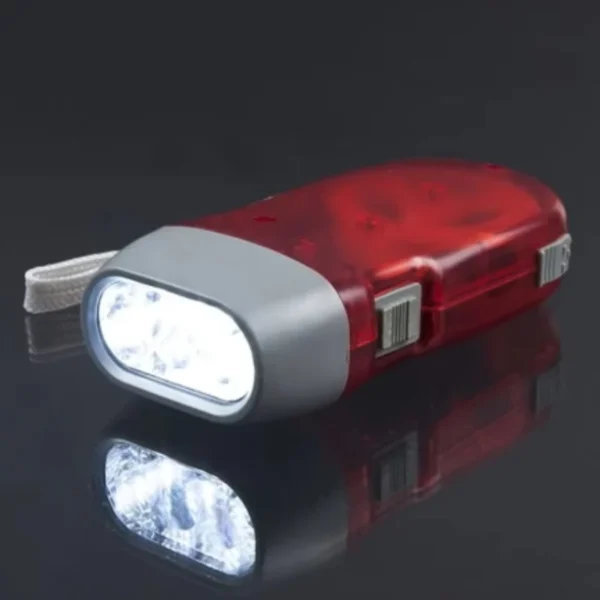 LED Hand Pressed Eco-friendly Flashlight, Portable Camping Light, Mini Hand Pressed Generator Crank Flashlight, Pocket Light