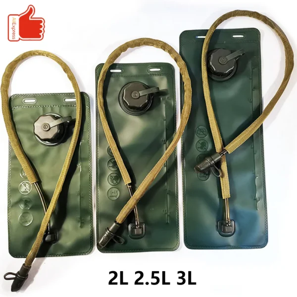 S4cdcadd81a4a47de81a5fe2cdf2a76c07.webp Water Bladder Water Reservoir Hydration Pack Storage Bag BPA Free - 2L 2.5L 3L Folding Outdoor Camping Running Vest Backpack