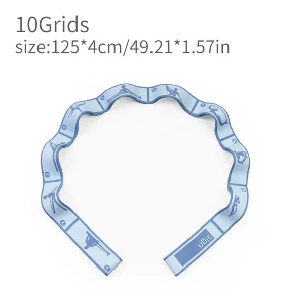 New Elastic Band Can Write the Name Number Segment 8/10/12 Grids Yoga Straps Dance Resistance Belt Exercise Pilates Accessories