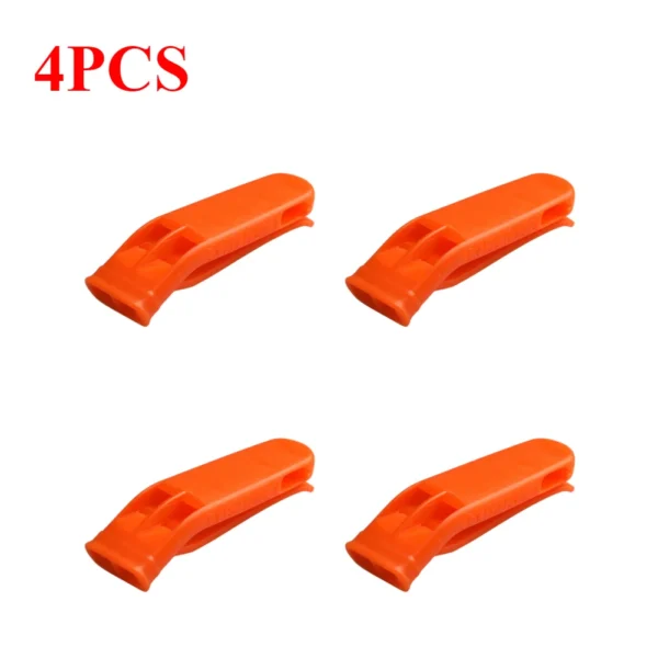 1/2/4/6/10/20pcs Whistle Outdoor Camping Hiking Survival Rescue Emergency Loud Whistle Sport Match Double Pipe Dual Band Whistle