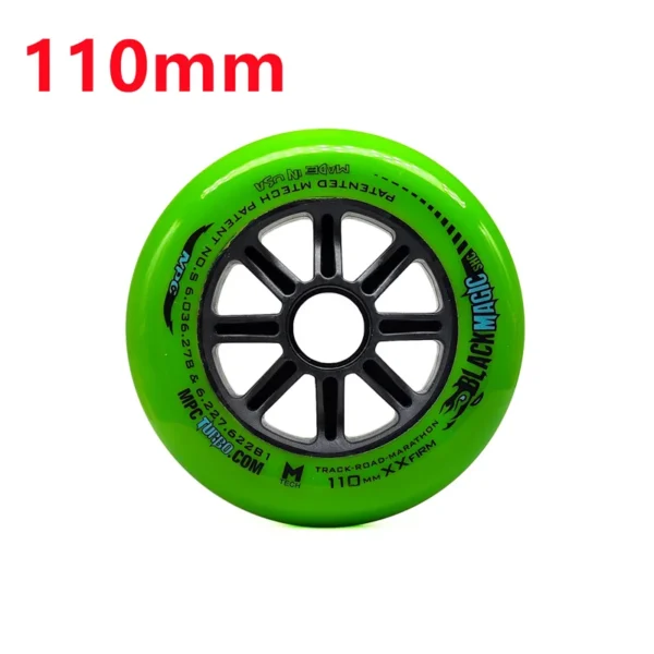 2 Pieces High Elastic MPC Black Magic XXFirm 100mm 110mm Speed Skates Wheel 100 110 86A PU Inline Speed Race Roller Tires Ruedas