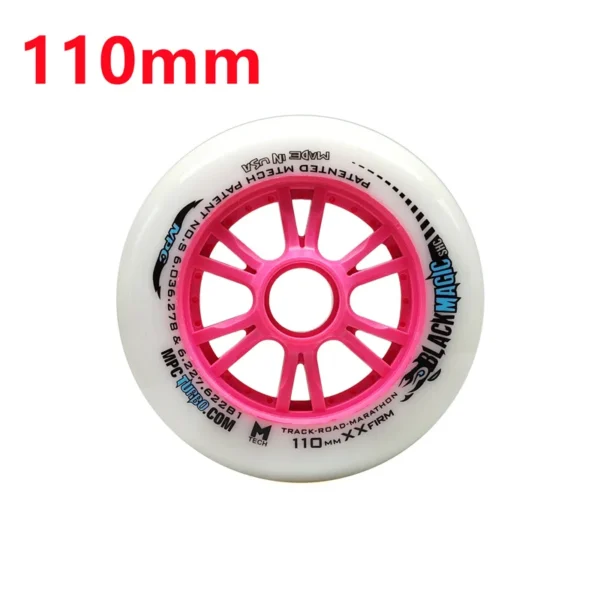 2 Pieces High Elastic MPC Black Magic XXFirm 100mm 110mm Speed Skates Wheel 100 110 86A PU Inline Speed Race Roller Tires Ruedas