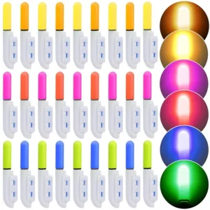 1/5pcs Color Glow Stick Bite Alarm Detachable LED Fishing Rod Light Stick Luminous Waterproof for Night Fishing Accessorie