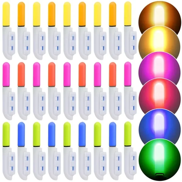 1/5pcs Color Glow Stick Bite Alarm Detachable LED Fishing Rod Light Stick Luminous Waterproof for Night Fishing Accessorie