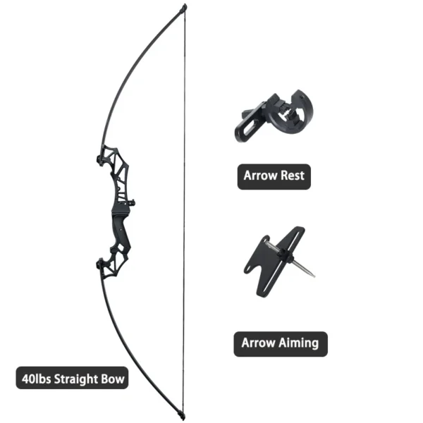 Hunting Bow Take-down Bow for Shooting Archery Recurve Bow with Aiming Point Outdoor Sports Shooting 20/30/40/50lbs