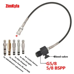 Scuba G5/8" DIN 232/300 BAR Fill Station Adapter for FX Hatsan SMK BSA,Cricket Ataman,Walther Rotex R8,WEIHRAUCH Refill Charging