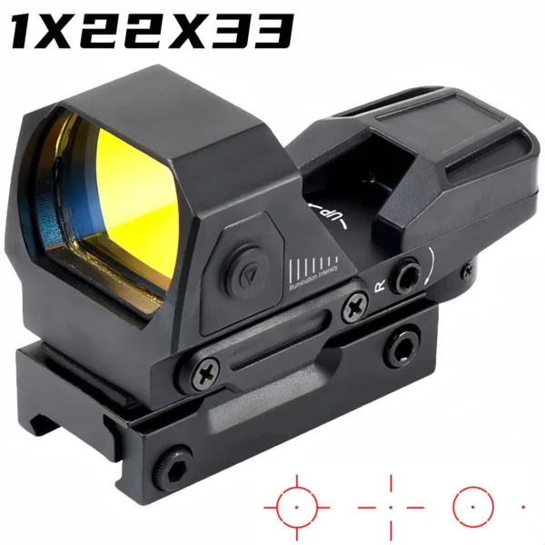 HD101AJ 1X40 HD103 Hunting Red Dot Sight Collection Tactical Optics Reflex Sights Collimator 4 Reticle Red/Green Dot Riflescope