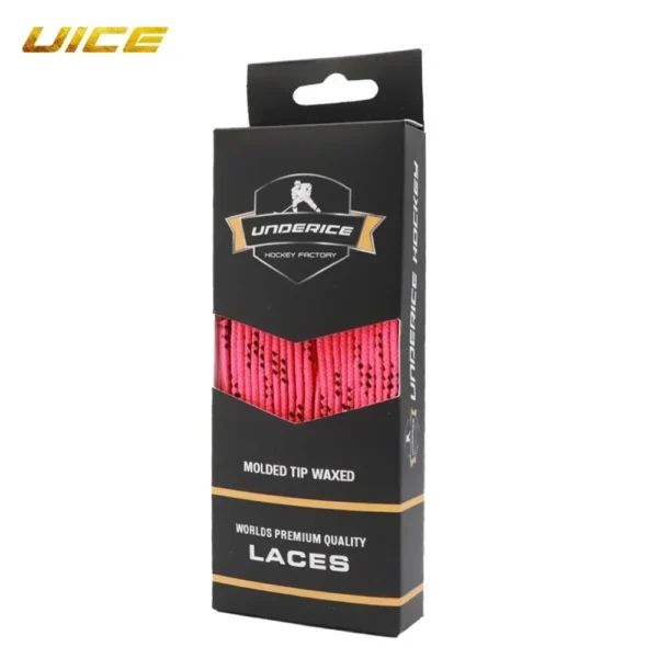 S584cb80532d4427fa1eb4274136b260eZ.webp Ice Hockey Skate Laces 84-120inch Box-Packed Hockey Skate Shoe Lacer Dual Layer Braid Reinforced Waxed Tip Hockey Accessories