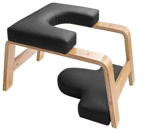 Yoga Headstand Bench, Solid Birch Wood Yoga Inversion Chair, Relieve Fatigue and Shape The Body