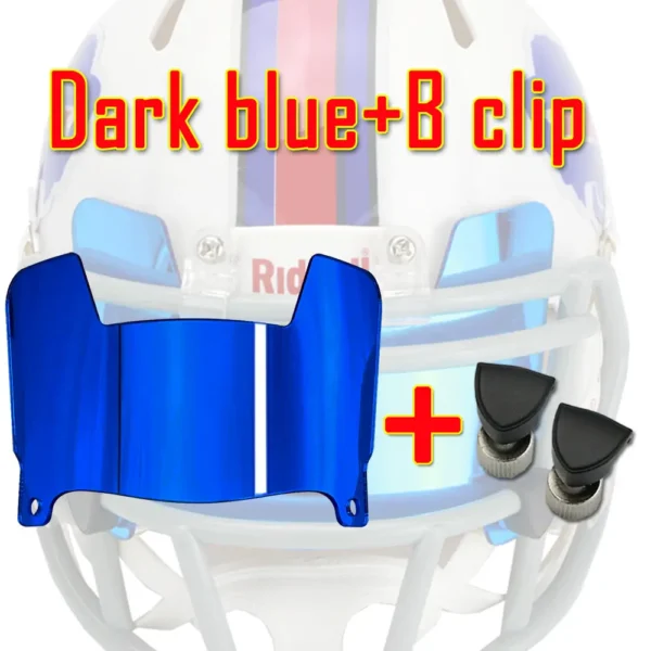 Display Mini Size Football Visor with Clip Unable to wear Mini Football Helmet Visor Insert for Collectors and Builders