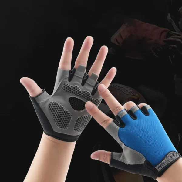 S5d7811eca4694b6da6c5c1e722ad70d1U-1.webp Men Cycling Bicycle Gloves Half Finger Gym Gloves Women Mitten Breathable Anti-slip Glove Fitness Sport Training Gloves