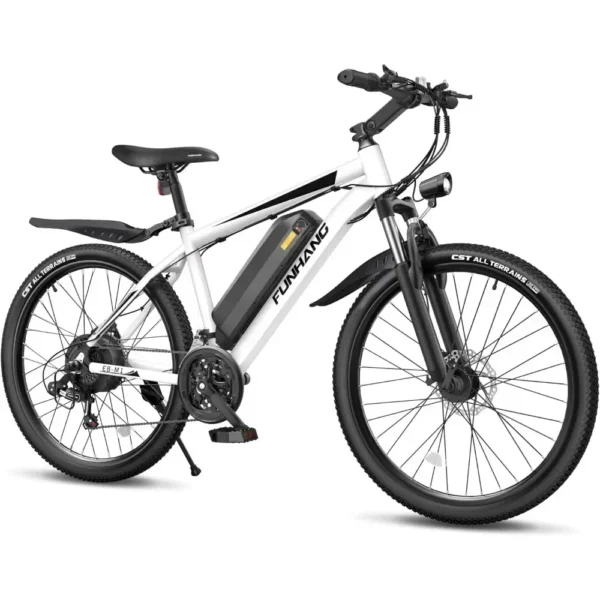 S5e936c2cff6740a7a519dc3b649816e1M.webp Adult Electric Bike, 750W Peak, 50MPH at 21.7Mph, 26" 48V 374.4WH Battery with Adjustable Stem, Fenders, 21 Speed