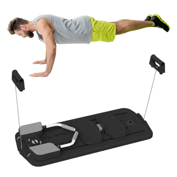 Multifunctional Fitness Board Abdominal Board Non Slip Workout Board with Phone Holder Push Up Board Home Gym Equipment