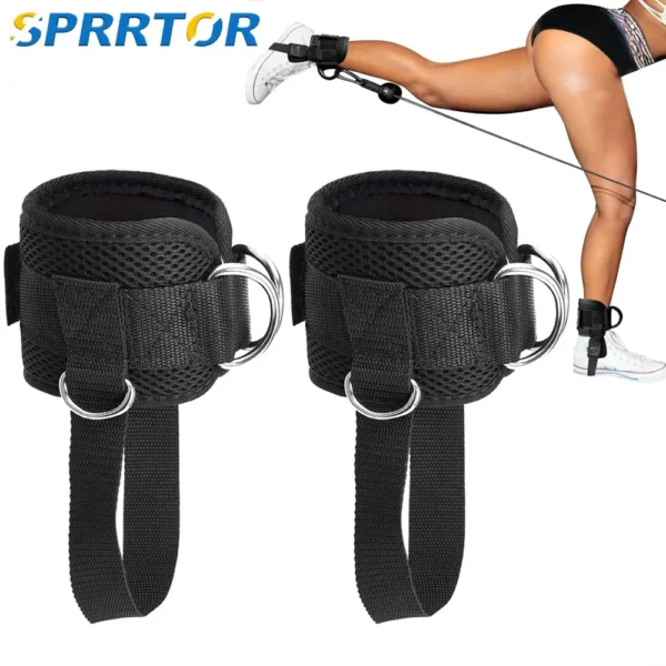 1PC Ankle Straps Cable Machine Attachment,Cable Kickback Ankle Straps,Padded Ankle Cuffs for Glute Kickbacks and Leg Workouts