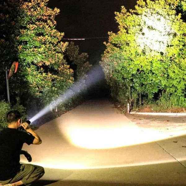 S609ec25b07ea47b4a7e025a5d6bccdc7X.webp 1/2pcs 4 Core LED Flashlight COB Side Light Fishing USB Charging 4 Modes Torch Outdoor Camping Lantern Tool with Power Display