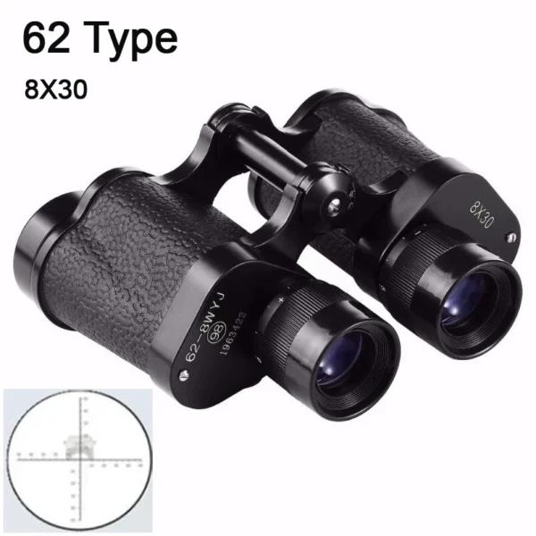 S614edfc4b3c44ec19488f2a916bfb88dF.webp Powerful Army 62 Binoculars 8x30 Long Range Telescope With Rangefinder Reticle HD Military For Hunting Outdoor Camping Sports