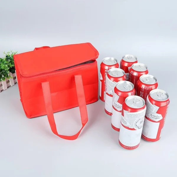 Food Thermal Bag Picnic Bag Insulation Picnic Ice Pack with Handle Drink Carrier Insulated Bag for Beach Picnic Road Trip Travel