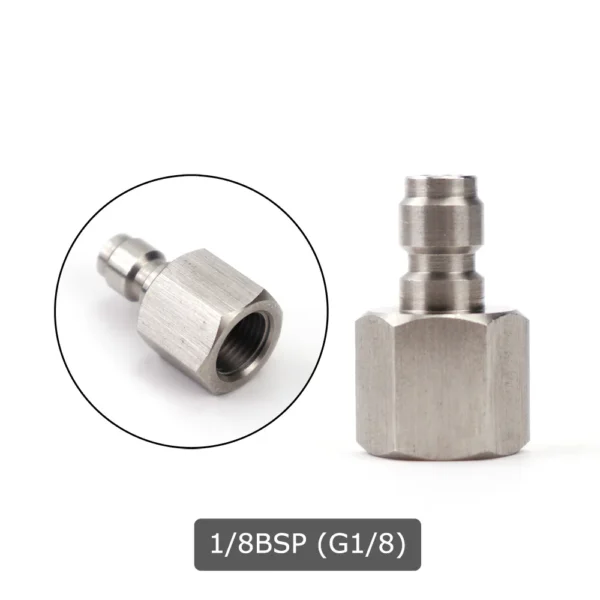 AIR CO2 Foster Quick Disconnect Male/Female Adaptor Fill Nipple Blind Plug | Thread 1/8NPT&1/8BSP&M10*1