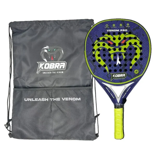 Paddle 12K 18K Unleash The Venom Kobra Aggressive Venom PRO Carbon Fiber Professional Beach Tennis Racket Revenge
