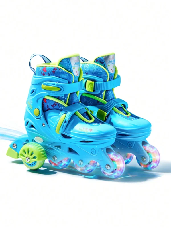 "Xiaoyao Star Beginner's Assisted Inline Skates with Safety Balance Wheels, Skate Shoes Set for