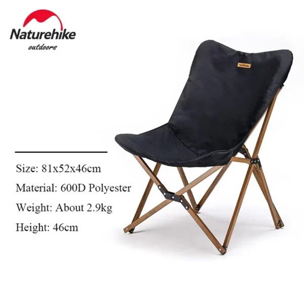 Naturehike Folding Chair -Outdoor Camping Office Nap Chair, Load Capacity 120KG,Chair Cover Detached,Wear Resistant Oxford Cloth