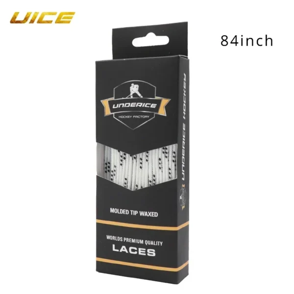 S6902bb6b77af4883816e6b2f2f157e2at-1.webp Ice Hockey Skate Laces 84-120inch Box-Packed Hockey Skate Shoe Lacer Dual Layer Braid Reinforced Waxed Tip Hockey Accessories