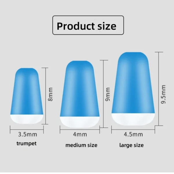 100Pcs/Lot 9mm High Quality Anti-winding Rubber  Sea Carp Fly Fishing Blue Space Beans Rubber Oval Stopper Fishing Bobber Float