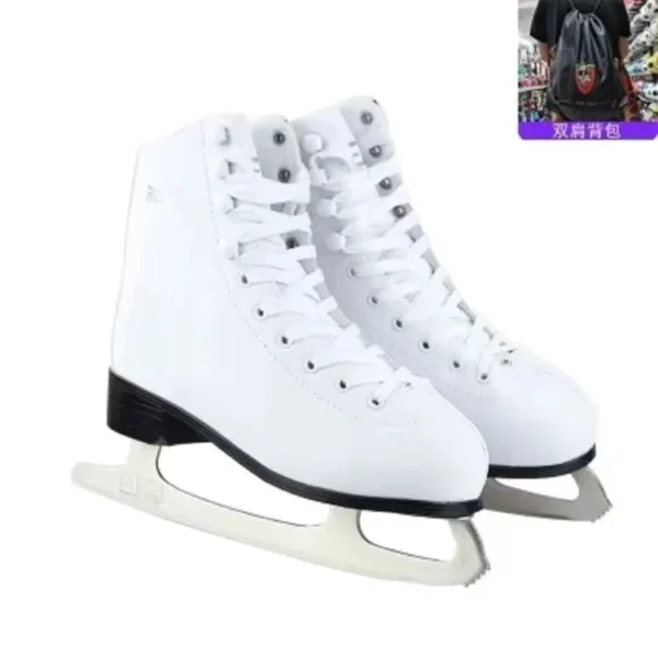 S6c1bf0993f6041d78c59c2106f152abax.webp Genuine Leather Ice Figure Skates, Comfortable with Blade, Thicken Kids PVC Warm Shoes, Safe Waterproof, Beginners
