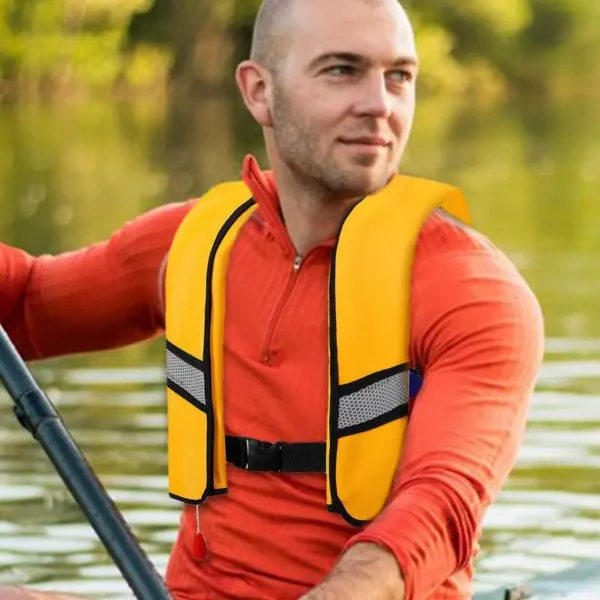 Life Vest Adult Adult Classic Series Life Vest Nylon Adult Life Vest Automatic Inflating Portable Buoyancy Jacket Snorkeling ﻿