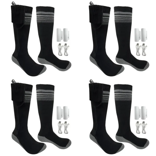 Unisex Heated Socks With USB Thermal Insulated Socks Winter Electric Heating Socks Outdoor Spots Heated Boot Camping Skiing Sock