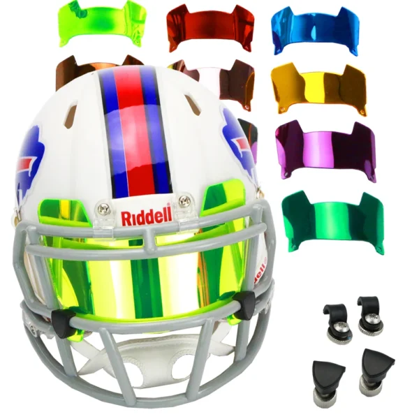 Display Mini Size Football Visor with Clip Unable to wear Mini Football Helmet Visor Insert for Collectors and Builders