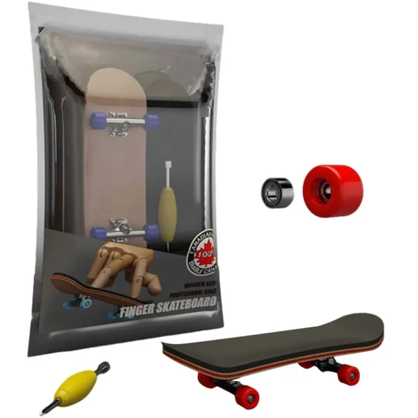 Finger Skateboard Five-layer Maple Bearing Alloy Wheels Fingertip Skateboard Field Swing Toys