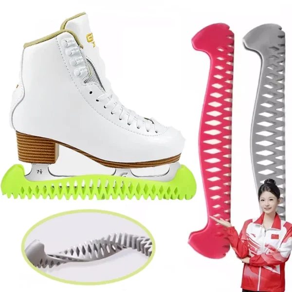 TPU Ice Skating Figure Skate Blade Cover Ice Skate Hockey Skates Adjustable Protective Prevent Puncture Scalable Blade Sleeve