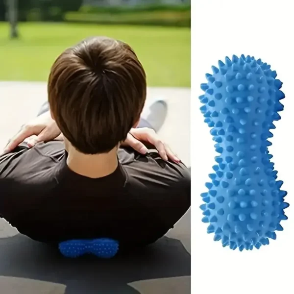 S76db3345a219464ebf4419eb9f6a261dB-2.webp 1Pc Peanut Massage Spiky Ball Training Grip Muscle Pain Stress Foot Massager Relaxation Roller Myofascial Balls for Plantar Fasc